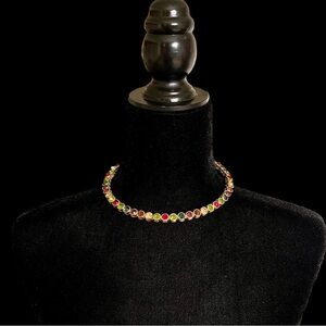 80's Jewel Tone Choker